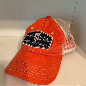 Orange Salt Life Youth Baseball Hat
